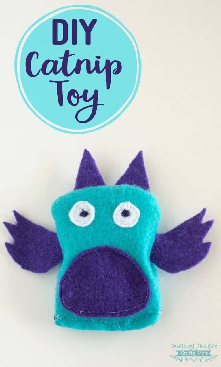 DIY Catnip Toy (with free printable pattern and video tutorial