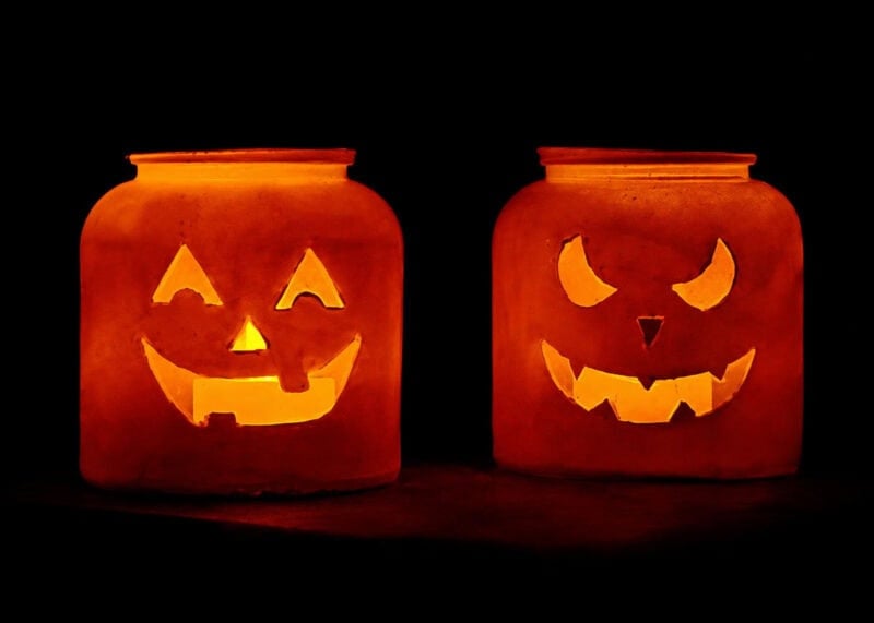 jack o lantern luminaries halloween craft