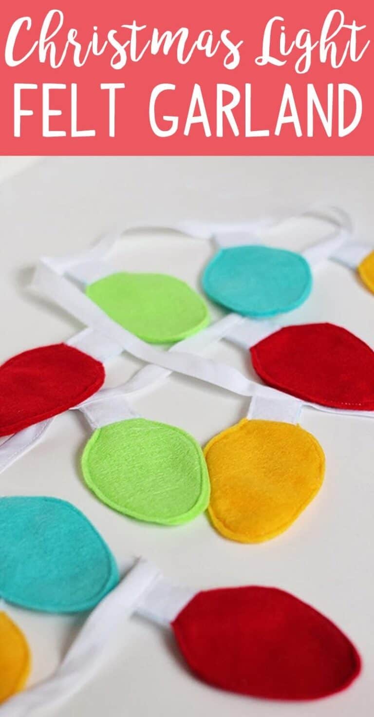 Christmas Light Felt Garland Tutorial + printable template christmas-light-felt-garland-tutorial-printable-template