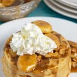Caramelized Bananas and gluten free waffles