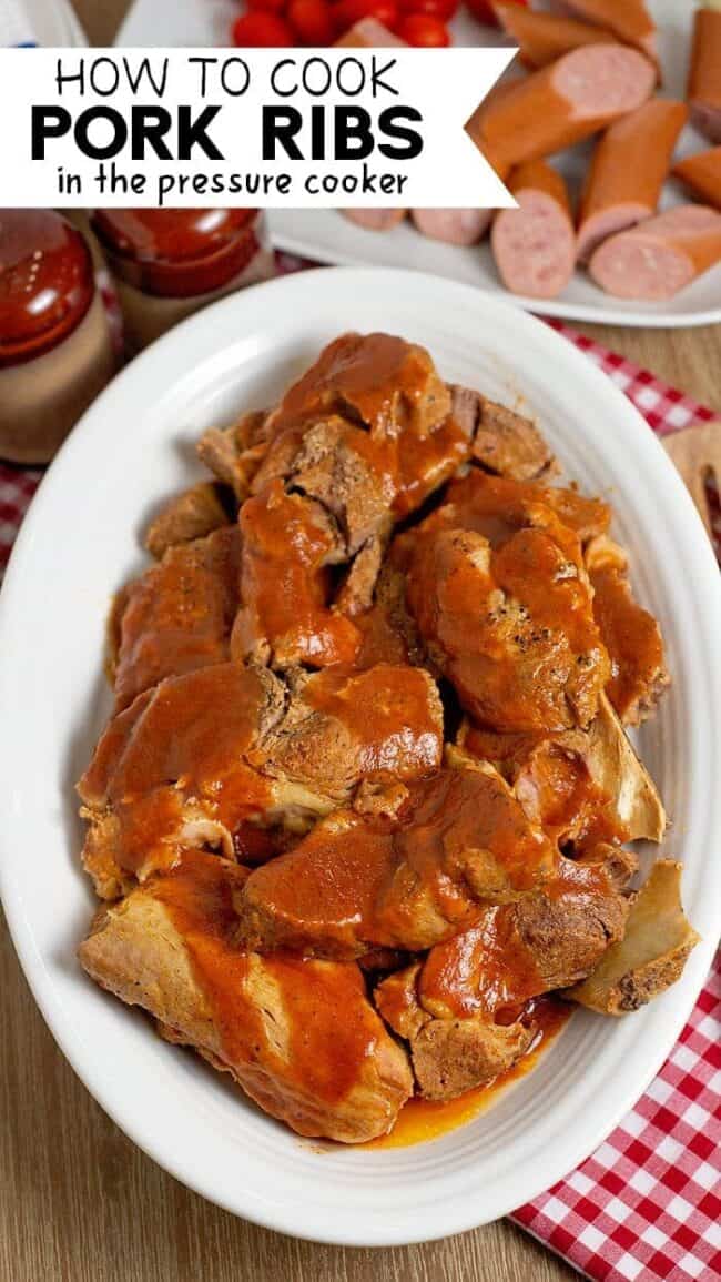 Receta de costillas de cerdo en olla a presión Pensamientos dispersos