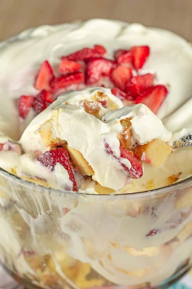 Easy Strawberry Trifle with Pound Cake Scattered Thoughts of a Crafty