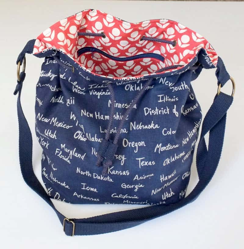 how to sew a bucket bag tutorial