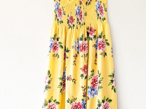 Make a No Pattern Sundress with Pre Shirred Fabric - Scattered Thoughts of a Crafty Mom Make a No Pattern Sundress with Pre Shirred Fabric - Scattered Thoughts of a Crafty Mom
