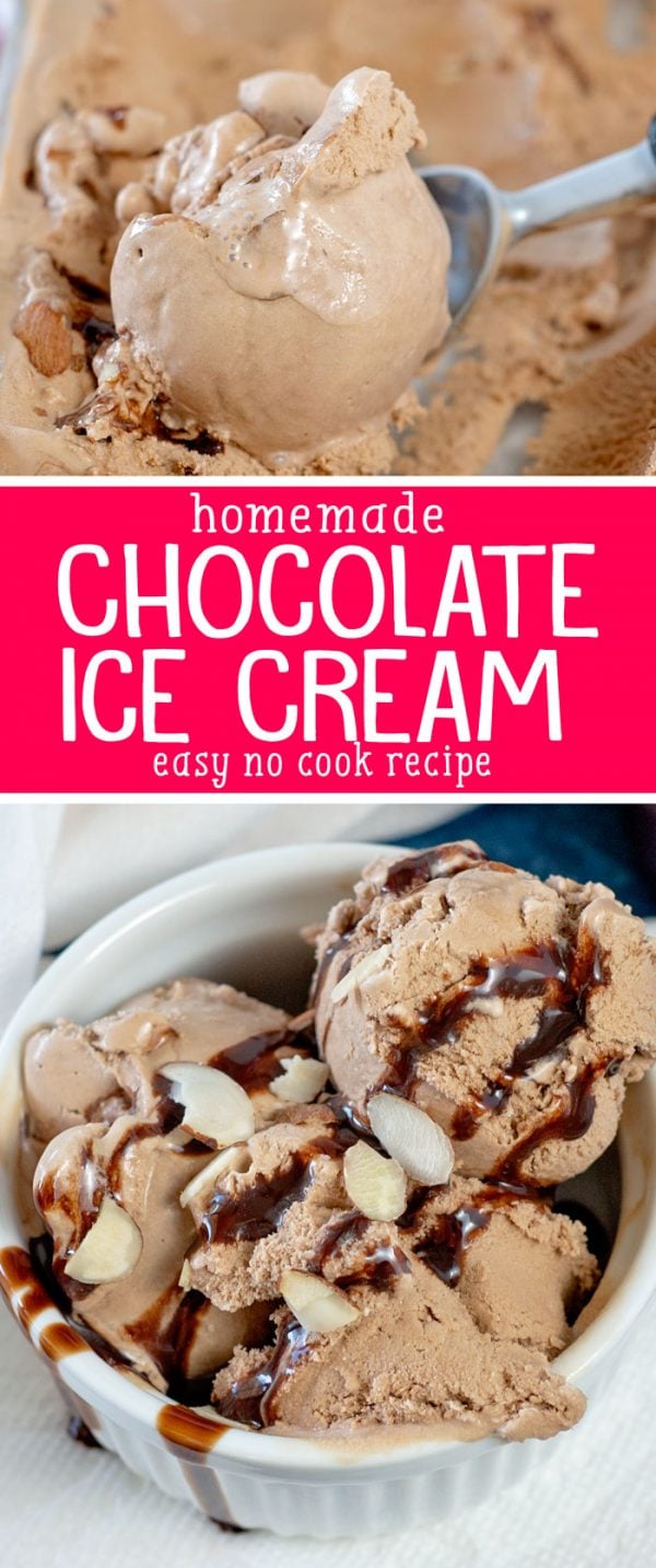 Easy Homemade Chocolate Ice Cream Recipe (No Cook) Scattered Thoughts of a Crafty Mom