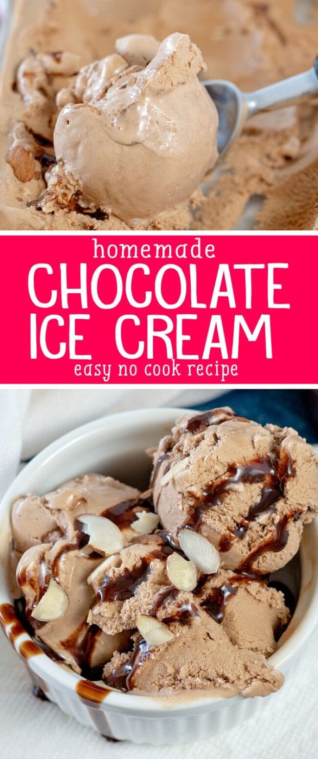 Easy Homemade Chocolate Ice Cream Recipe (No Cook) Scattered Thoughts of a Crafty Mom