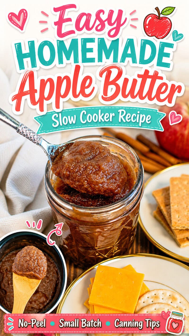 easy homemade apple butter recipe in the slow cooker