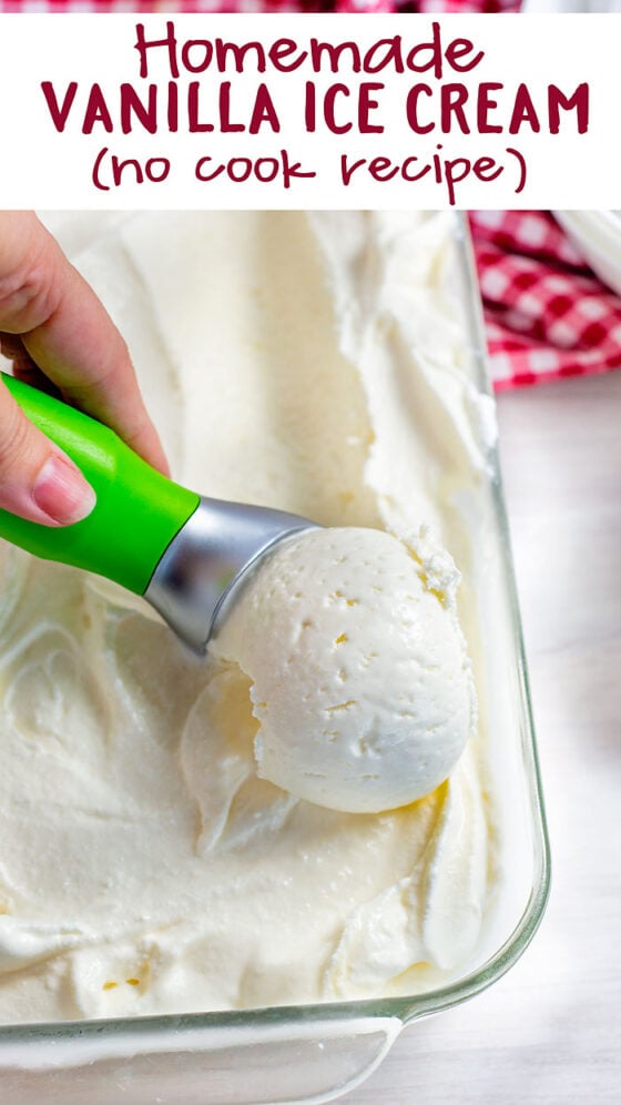 Homemade Vanilla Ice Cream Recipe (No cook recipe)