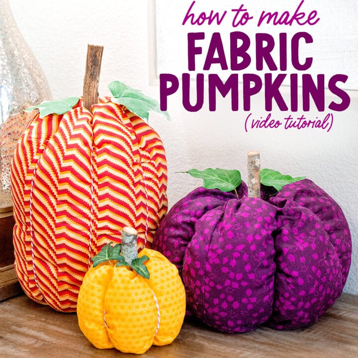 How to Make Fabric Pumpkins Scattered Thoughts of a Crafty Mom by Jamie Sanders