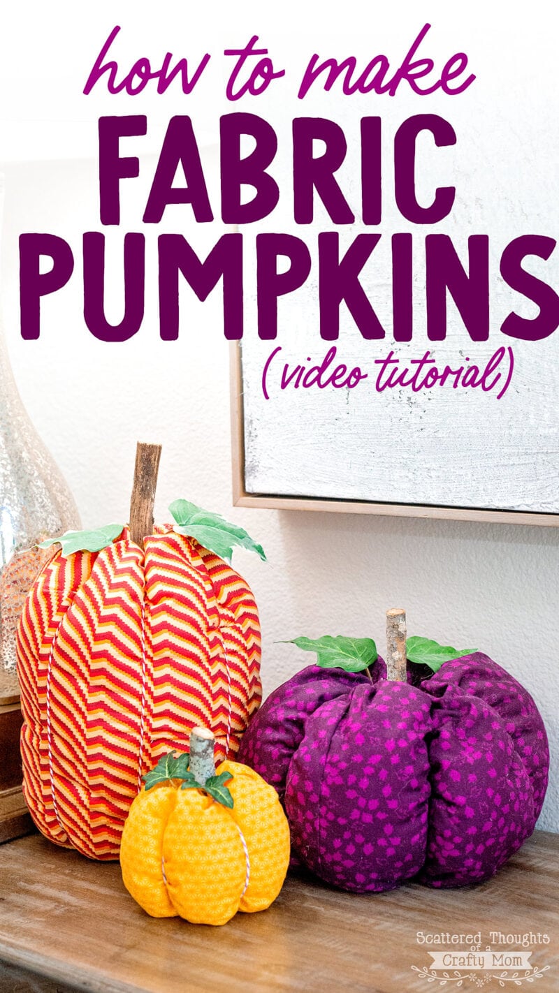 Fabric pumpkins video tutorial