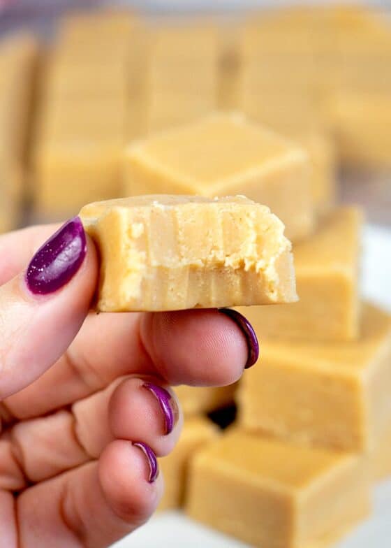 BEST Peanut Butter Fudge Recipe with Sweetened Condensed Milk