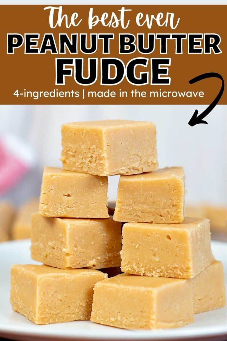 BEST Peanut Butter Fudge Recipe with Sweetened Condensed Milk