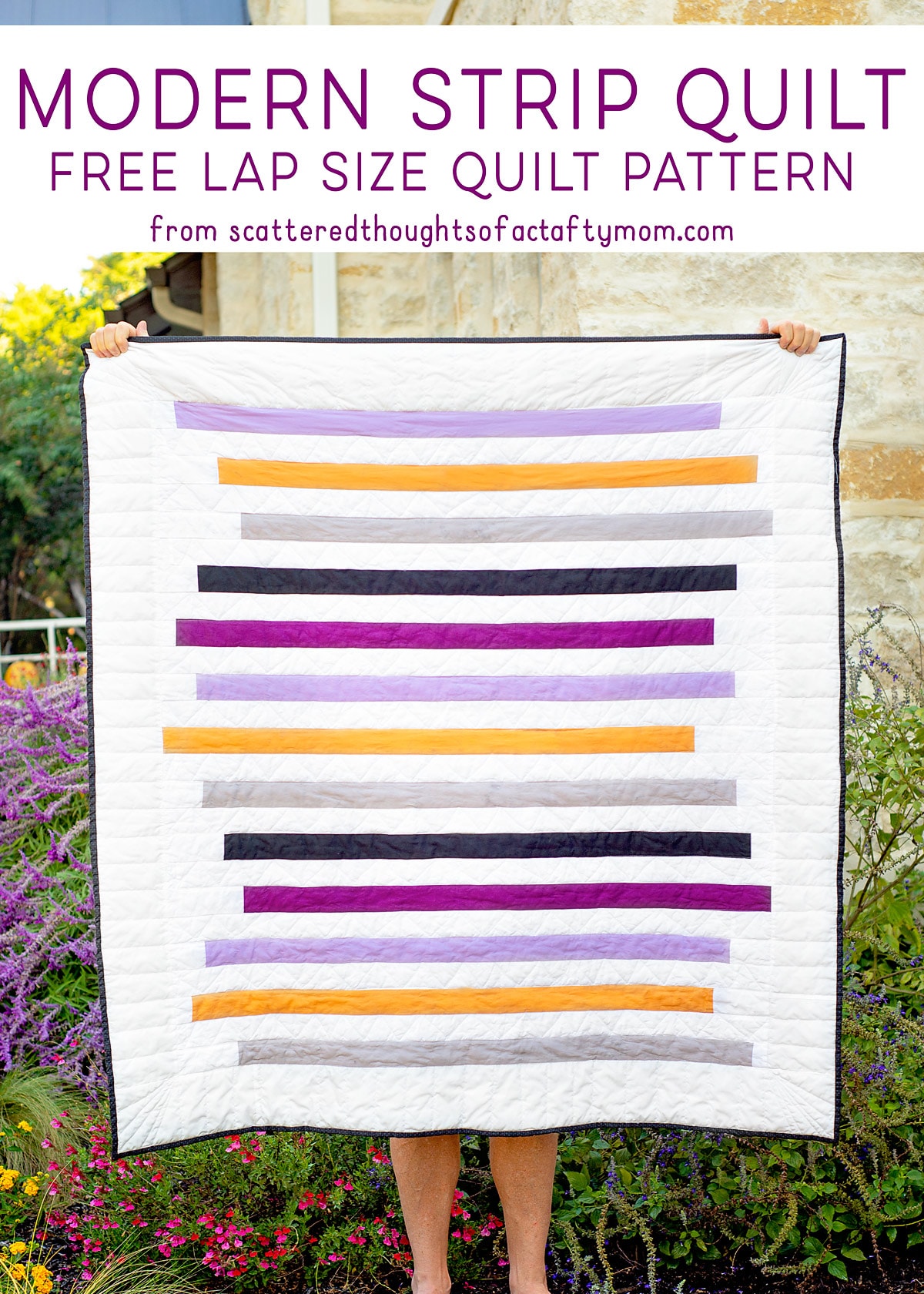 Sew a Modern Strip Quilt - Free Quilt Pattern and Tutorial