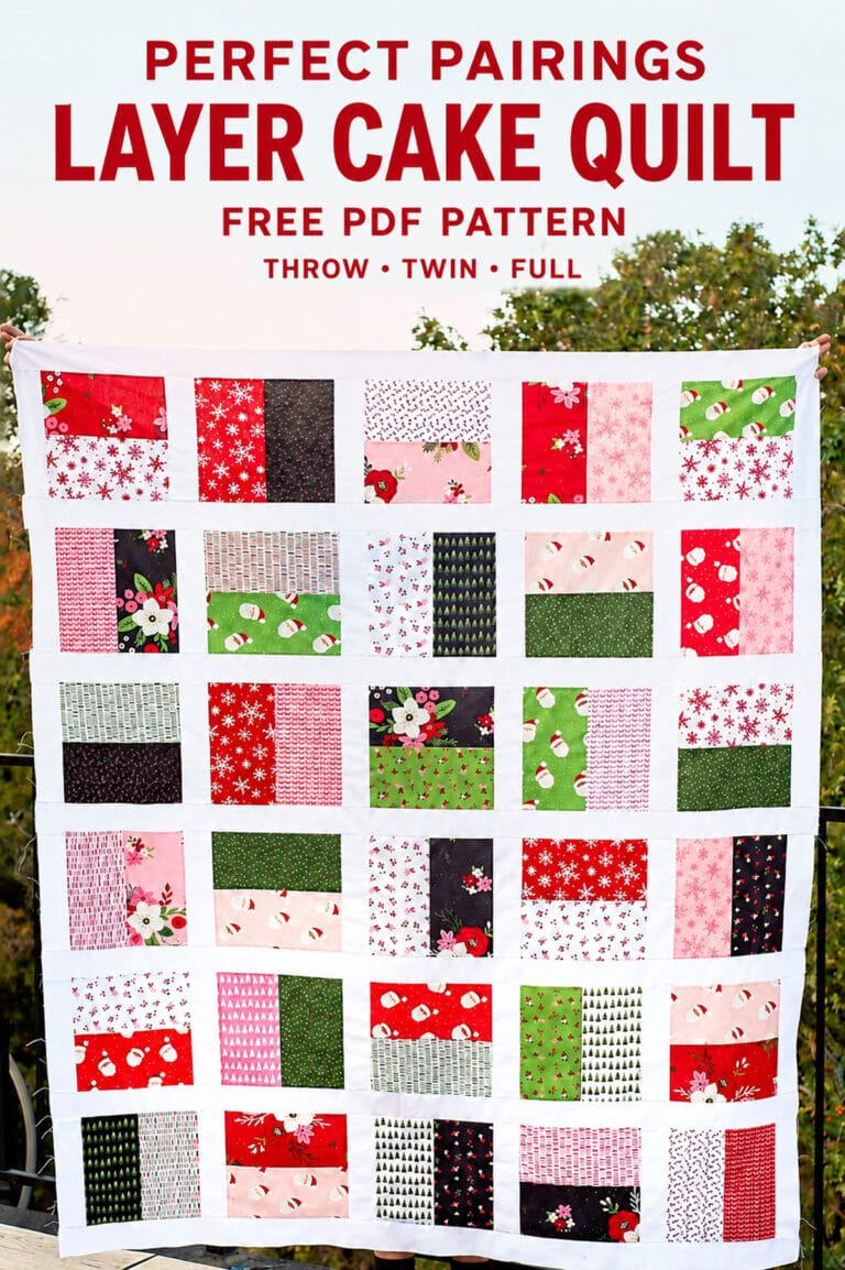 Perfect Pairings Layer Cake Quilt: Easy Layer Cake Quilt Pattern