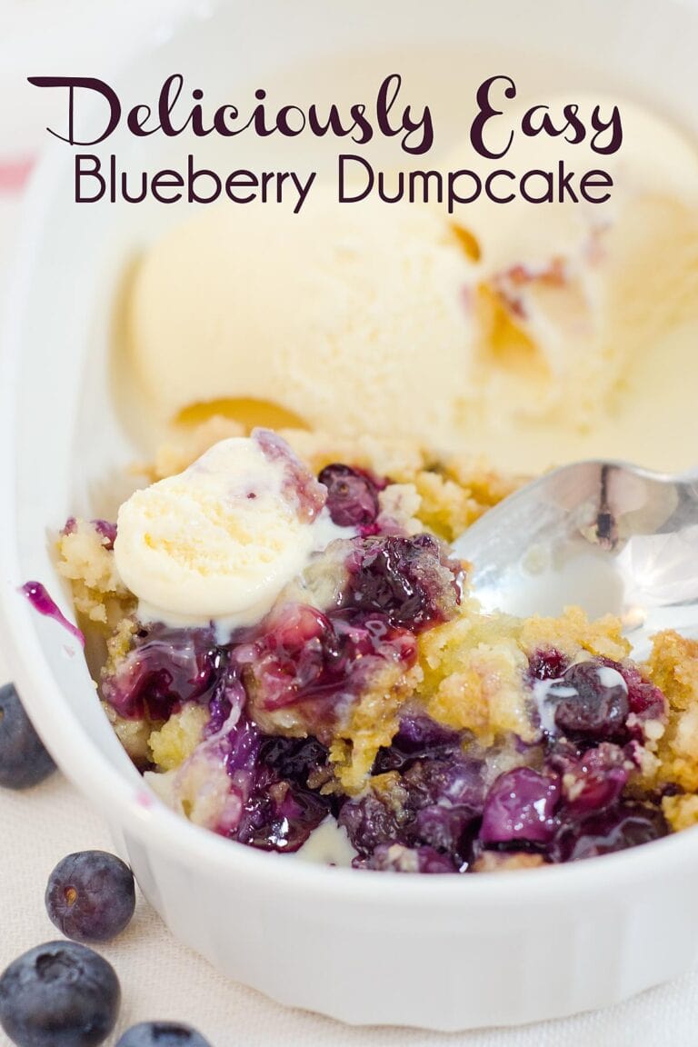 Best Blueberry Dump Cake Recipe - 5 Ingredients, one pan!