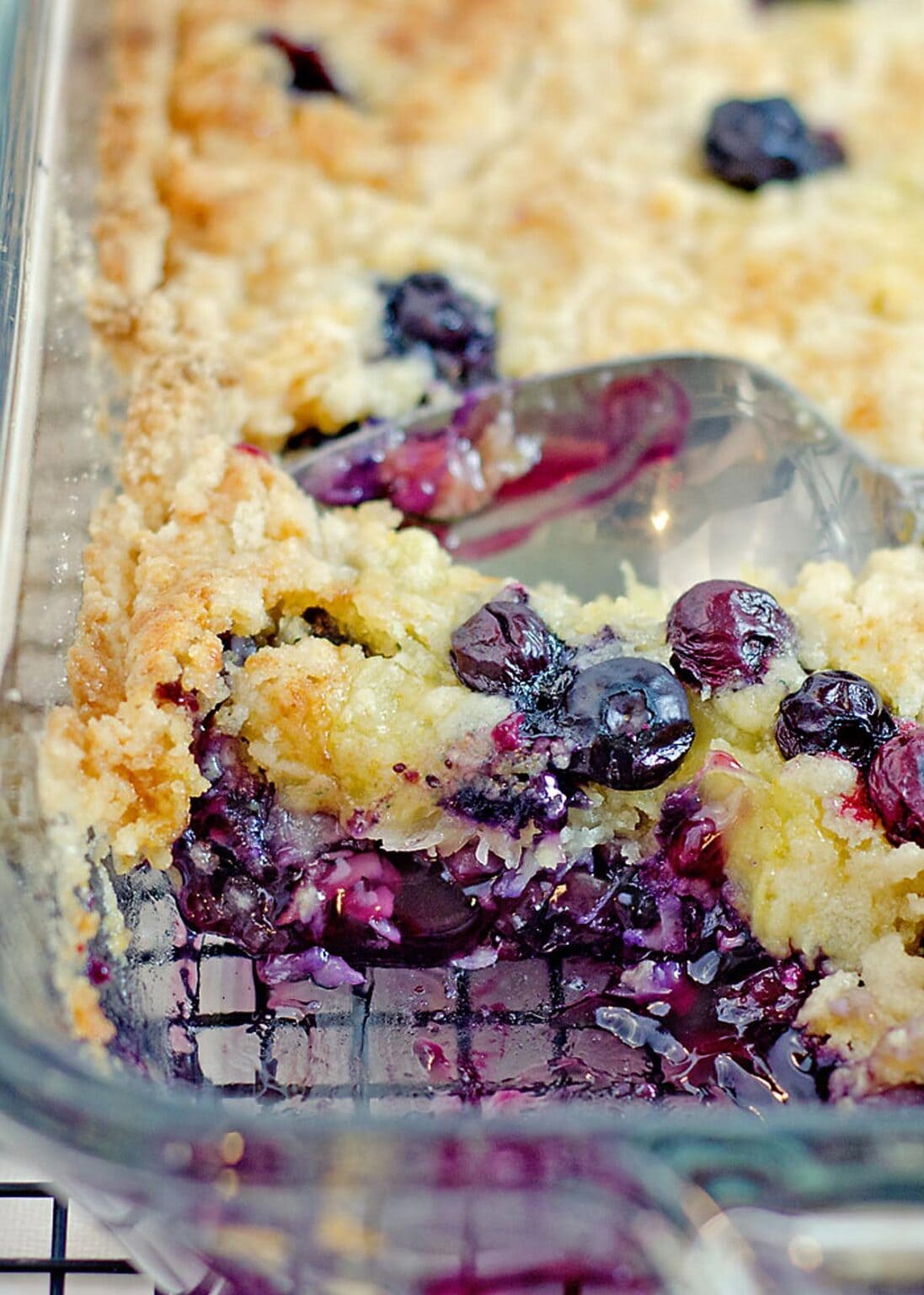 Best Blueberry Dump Cake Recipe - 5 Ingredients, one pan!