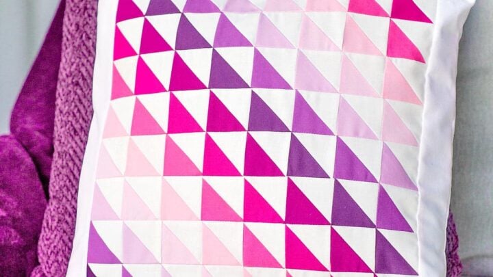 Half Square Triangle Pillow