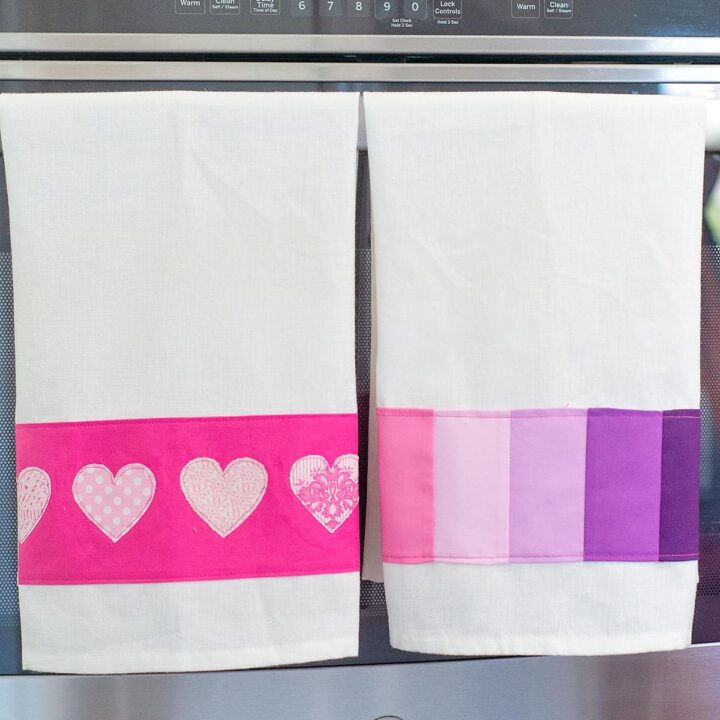 DIY Embellished Tea Towel Tutorial
