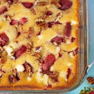 Strawberry cream cheese cobbler