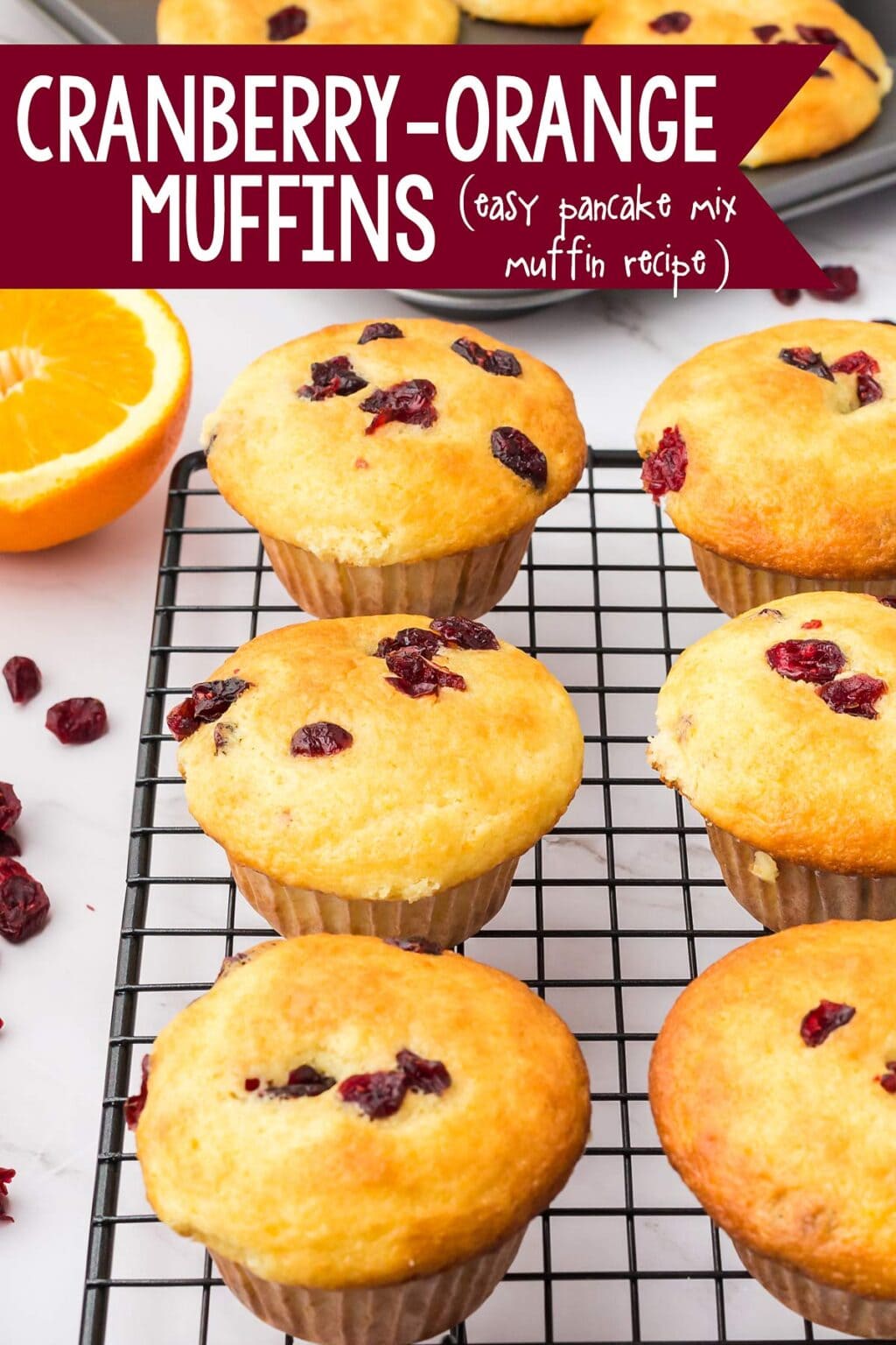 Cranberry Orange Muffin Recipe easy pancake mix muffins