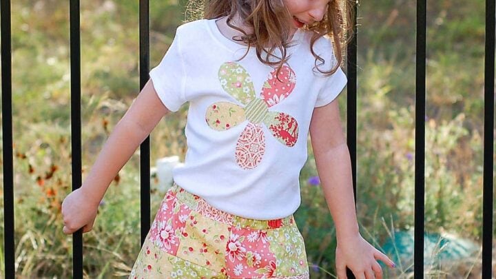Image for Patchwork Shorts and Appliqued Tee 