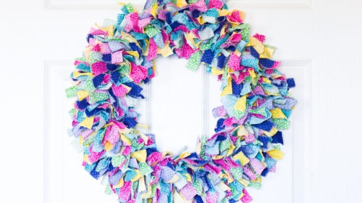 Image for Fabric Rag Wreath Tutorial
