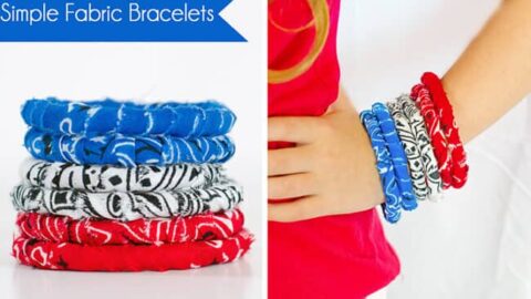 scrap fabric bracelets