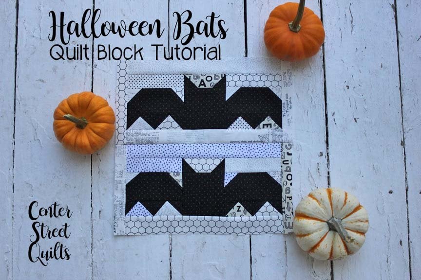 Image for Spooky Parade: Halloween Bats Quilt Block Tutorial