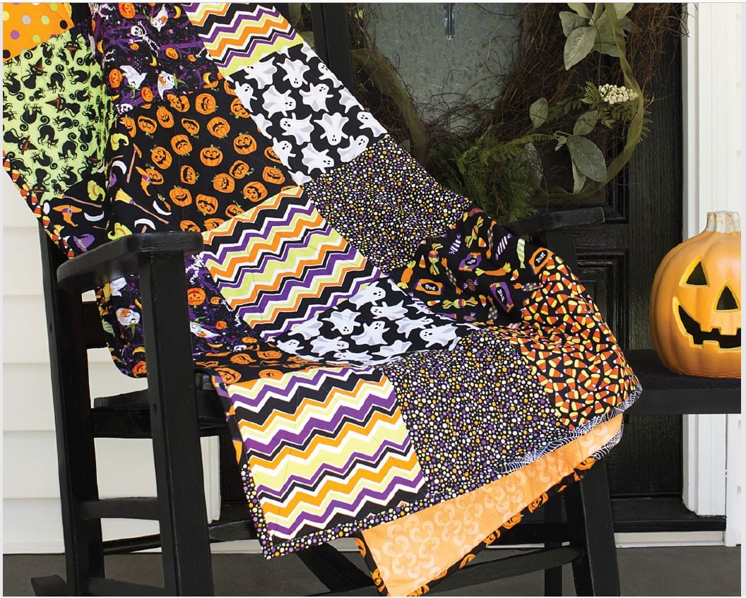 halloween fat quarter quilt