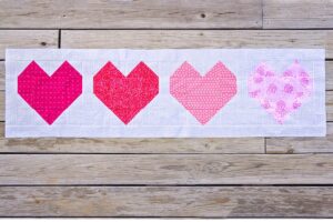 Heart Table Runner - Free Pattern - Scattered Thoughts of a Crafty Mom