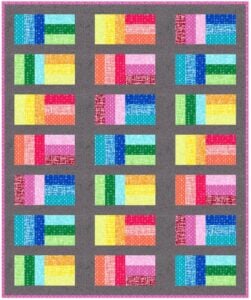 Rainbow Blocks Jelly Roll Quilt Pattern - Scattered Thoughts of a