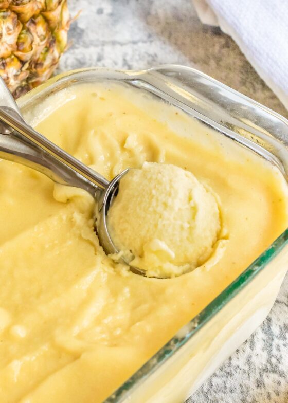 Pineapple Coconut Ice Cream Scattered Thoughts of a Crafty Mom by