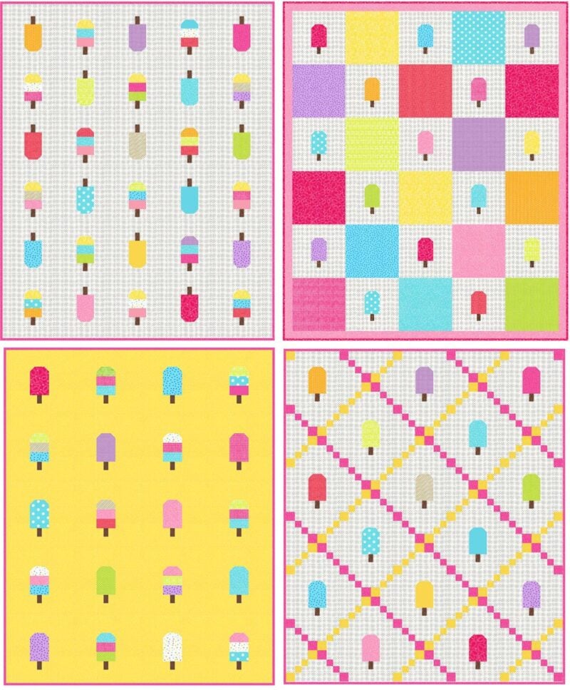 Free Popsicle Quilt Block Pattern Scattered Thoughts of a Crafty Mom