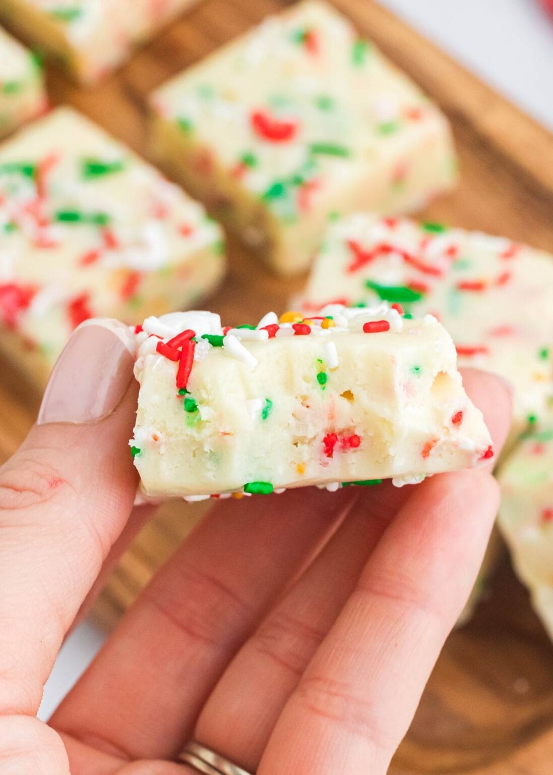 Christmas Sugar Cookie Fudge Scattered Thoughts of a Crafty Mom by