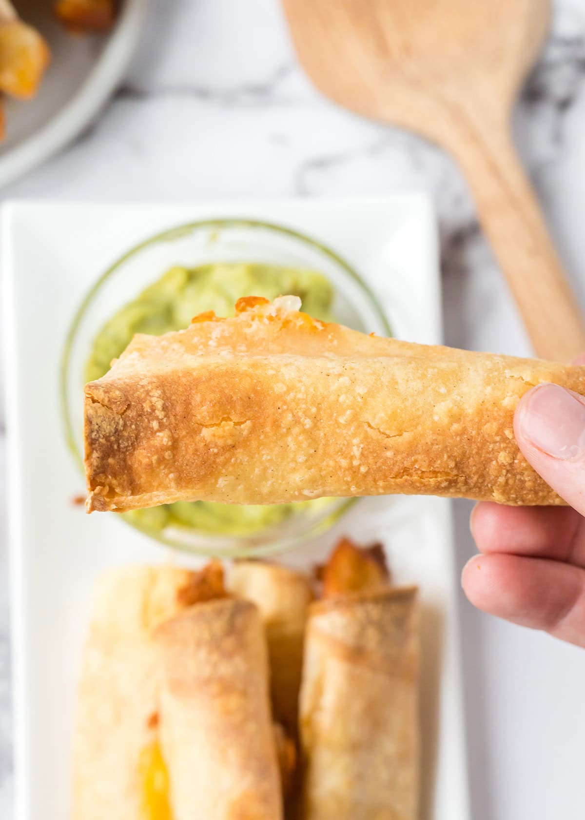 homemade taquitos in the air fryer