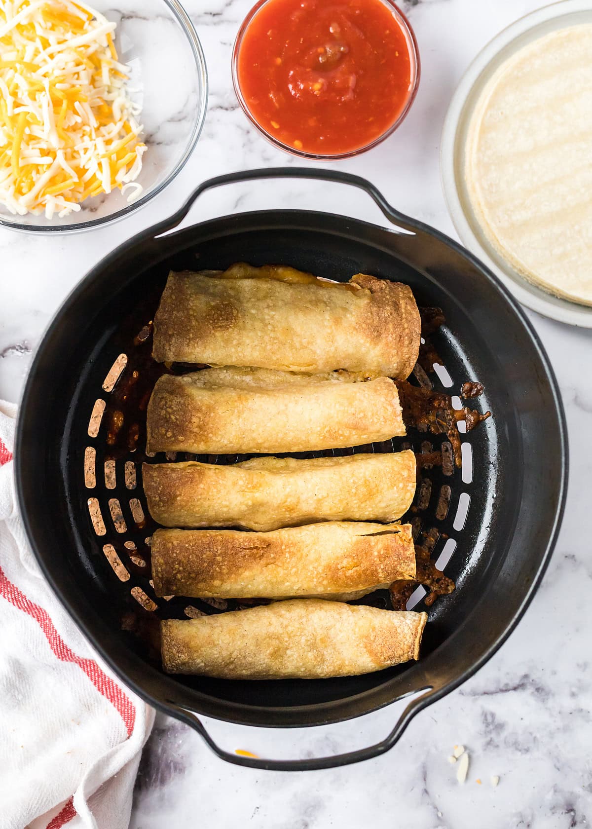 how to make air fryer taquitos
