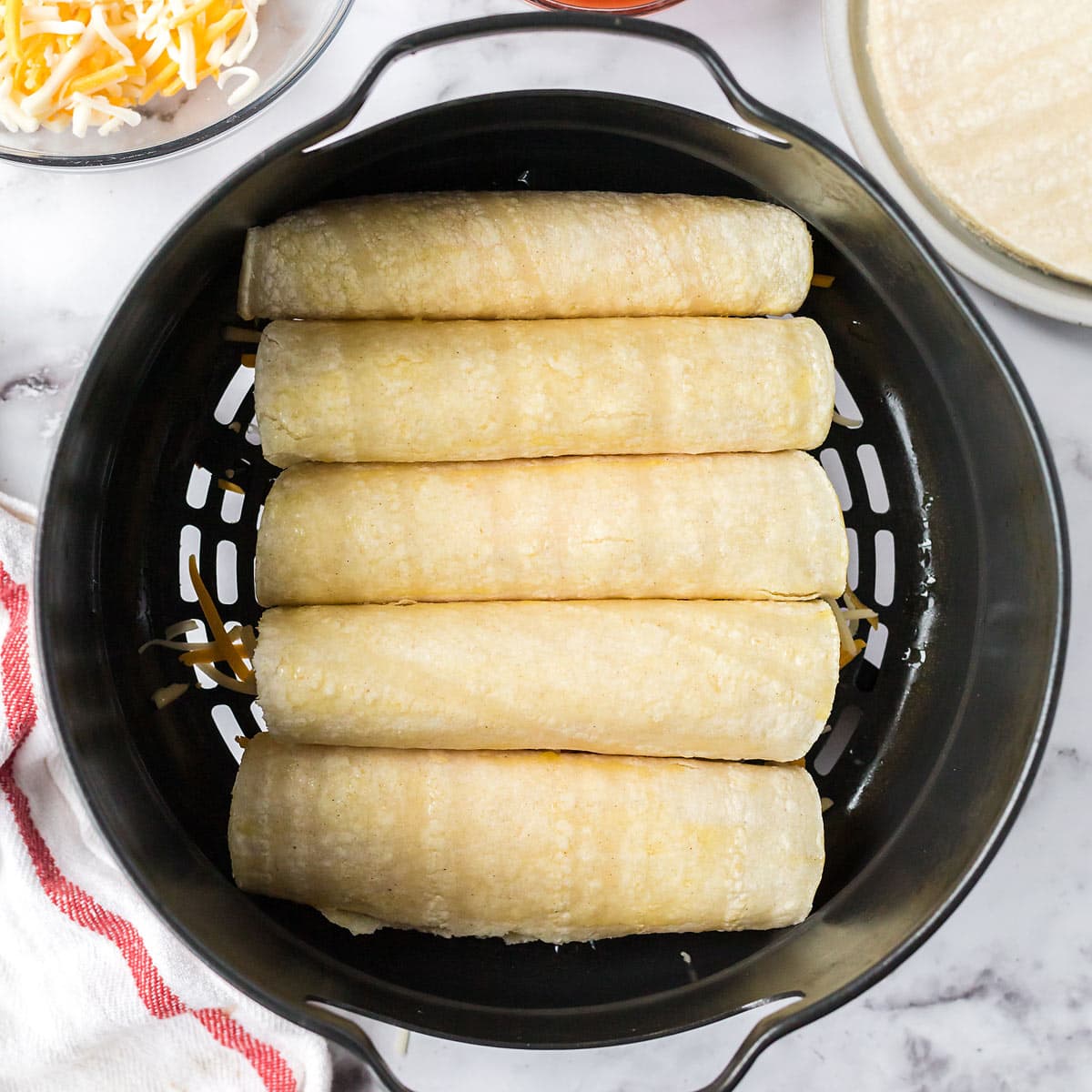 how to make air fryer taquitos