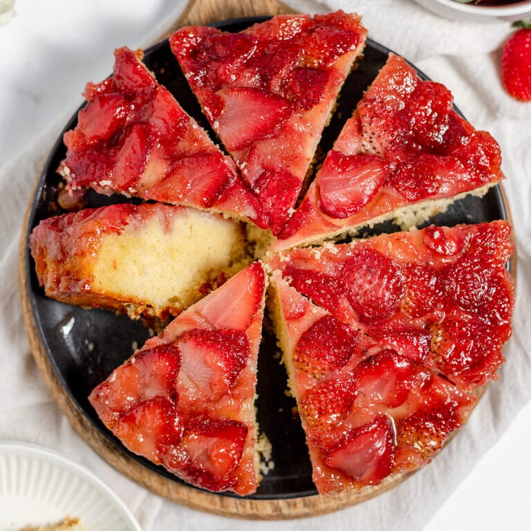 strawberry upside down cake