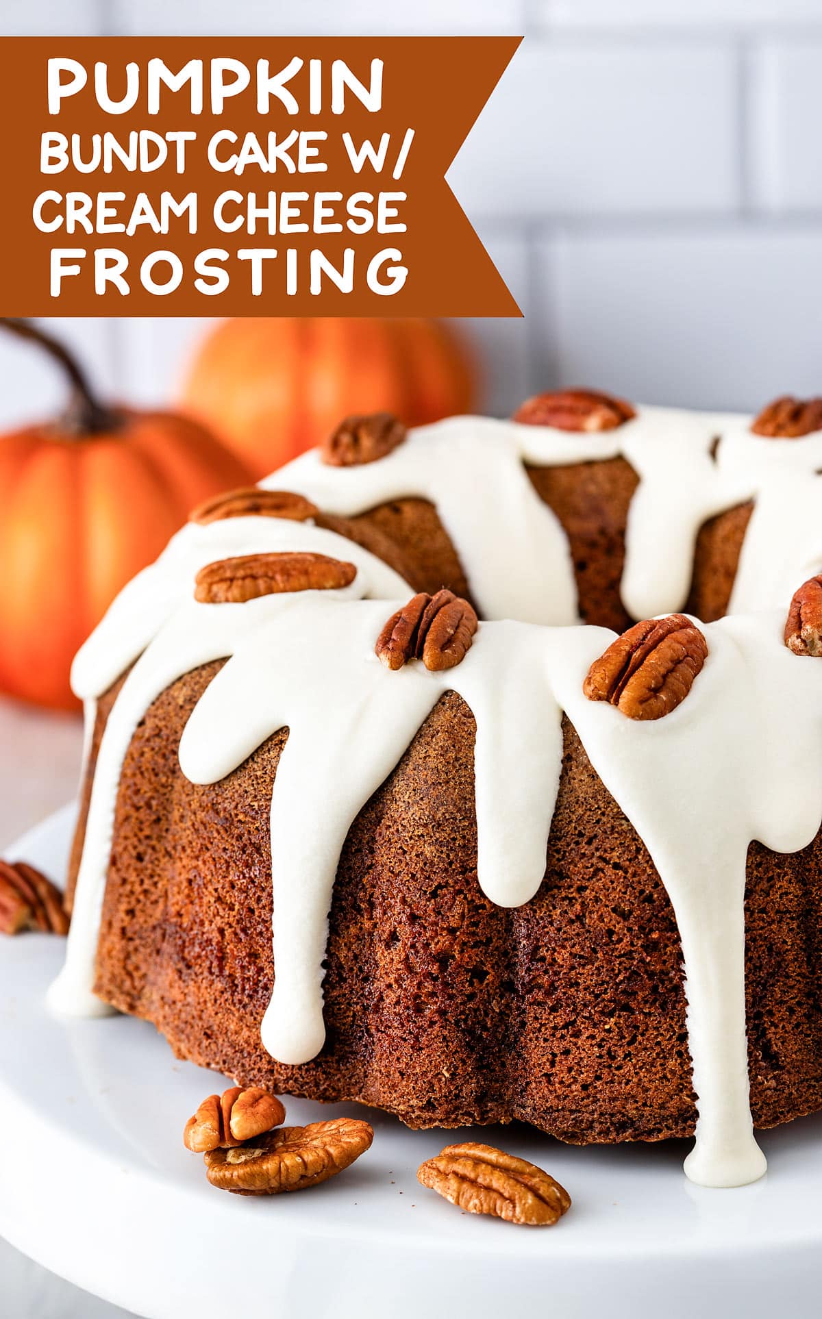 Pumpkin Bundt Cake with Cream Cheese frosting Recipe
