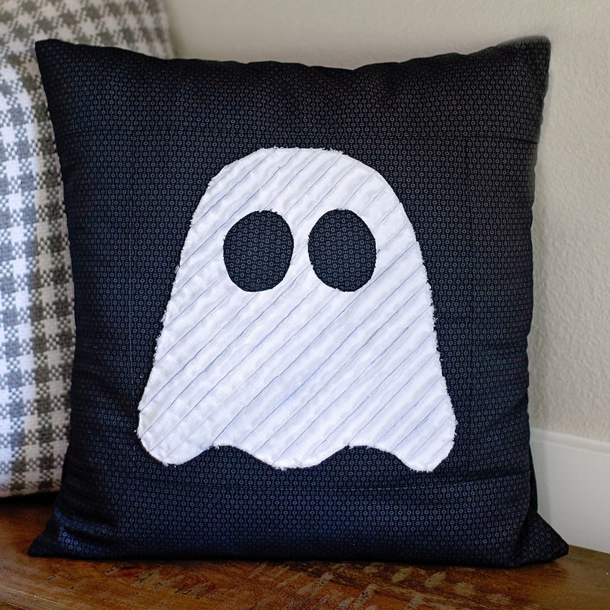 textured ghost pillow