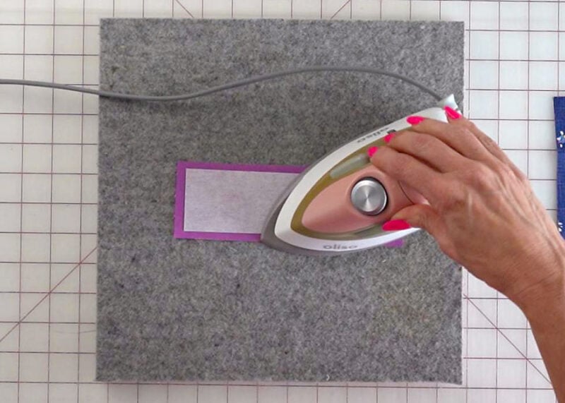 how to make a fabric book mark