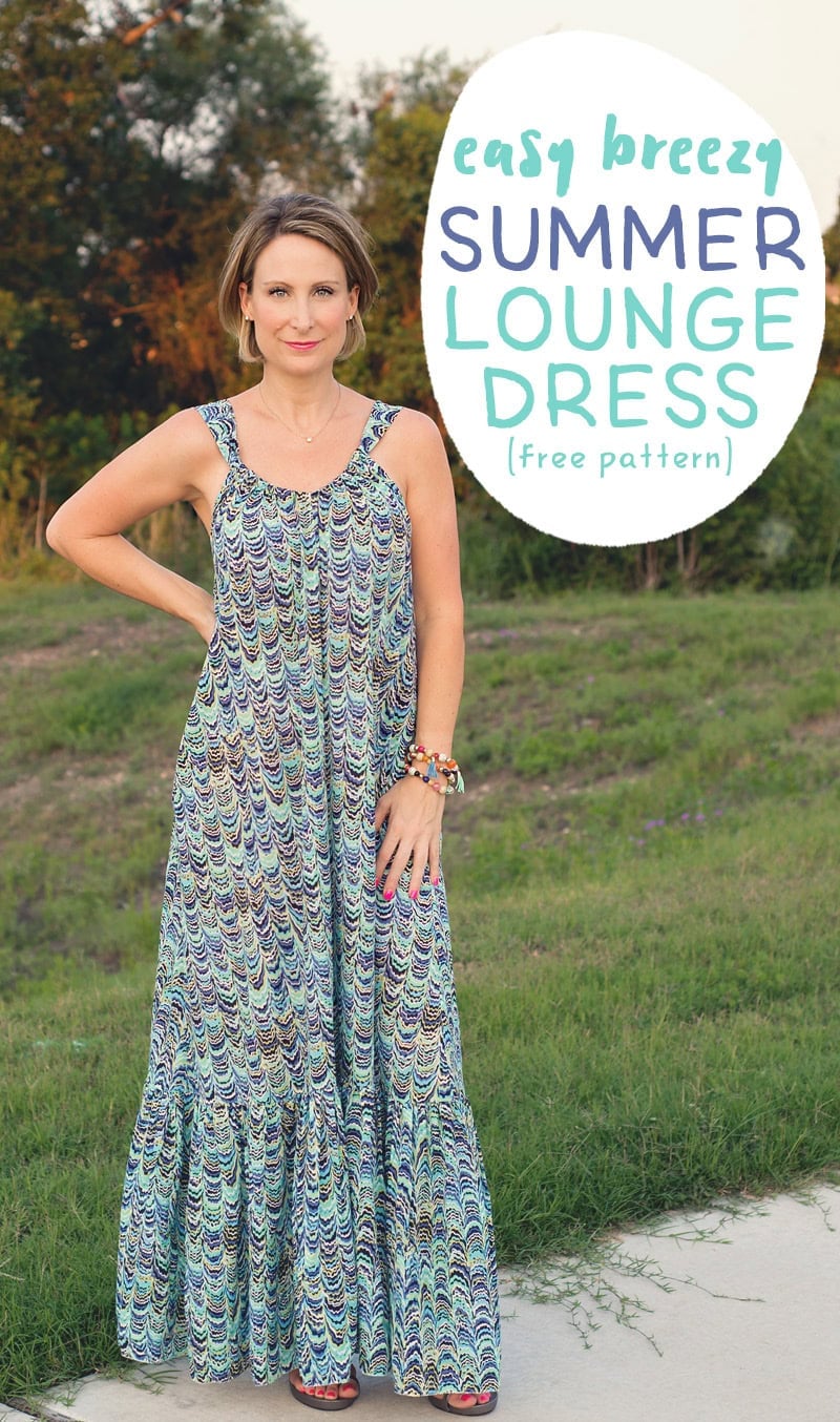 Easy summer lounge dress pattern