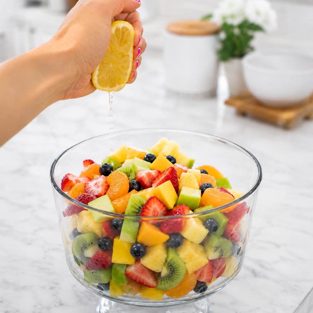 fruit salad prep