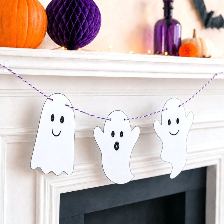 free halloween ghost garland