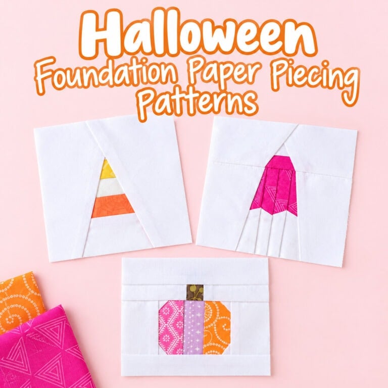 halloween paper piecing tutorial and pattern