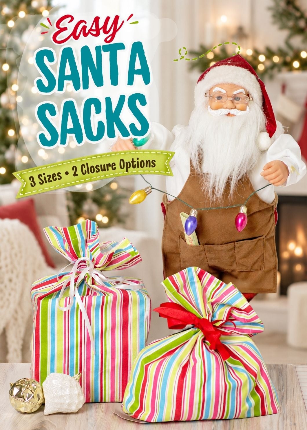 how to make a santa sack